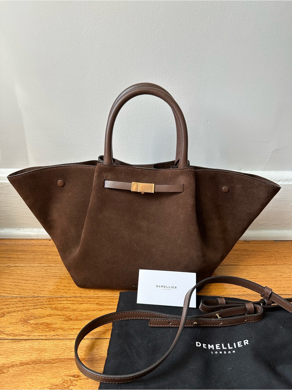 NWT DeMellier The Midi New York in Mocha Suede - Picture 2 of 8